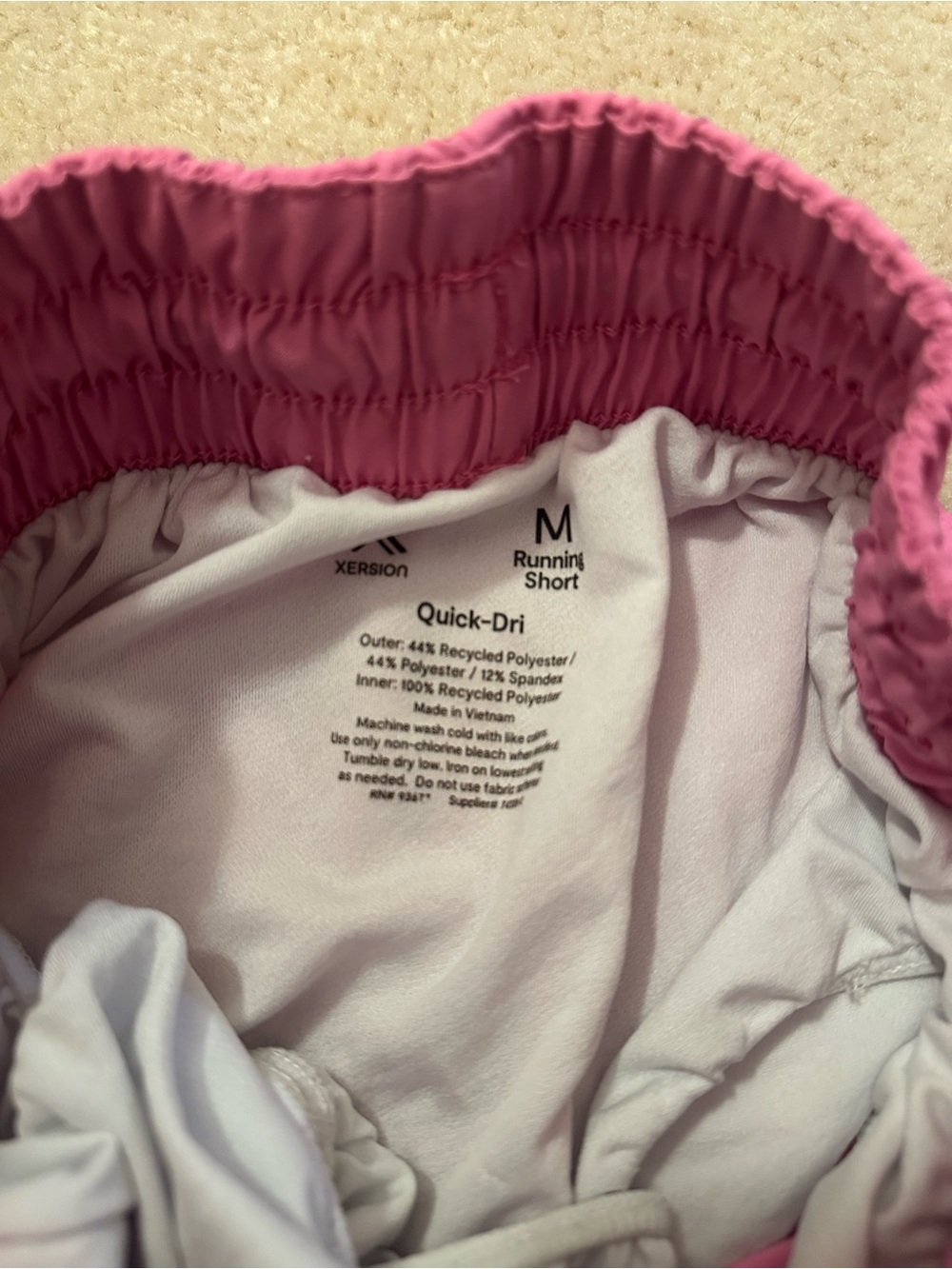 Women's Pink Athletic Shorts- Size M - Picture 2 of 2